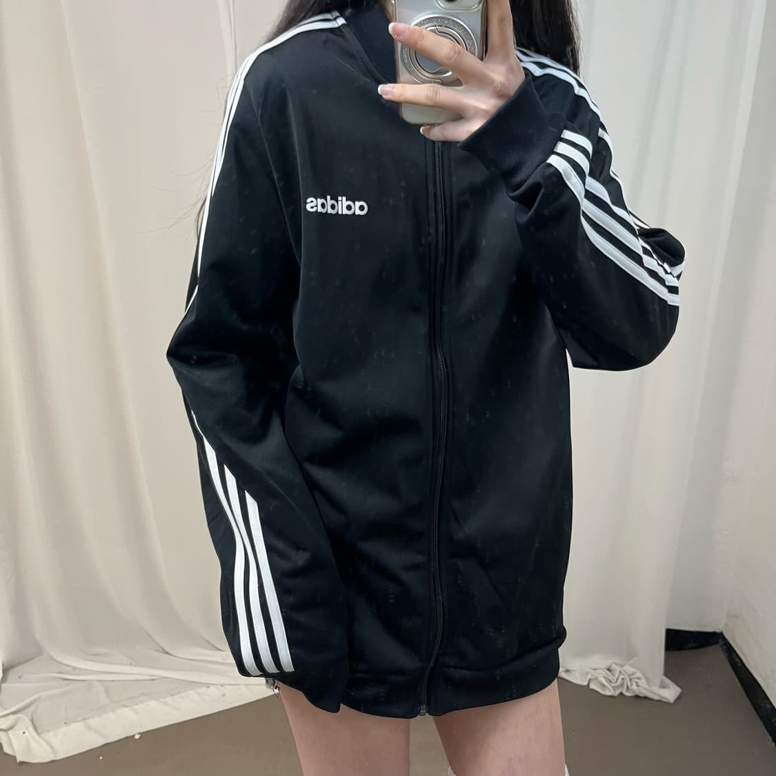 Adidas china neck black jersey 상품이미지3