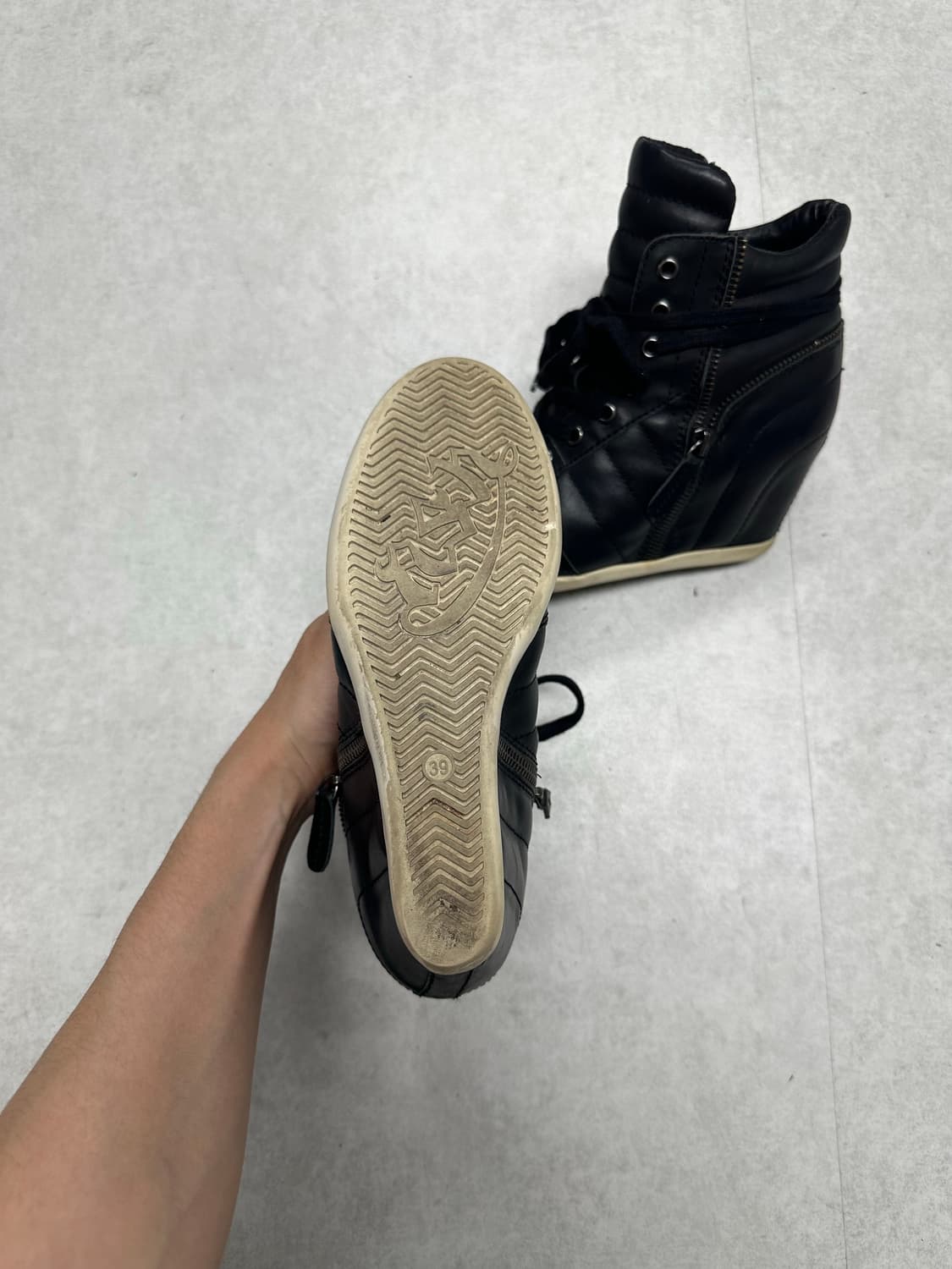 Ash 아쉬 레더 웨지힐 상품이미지5