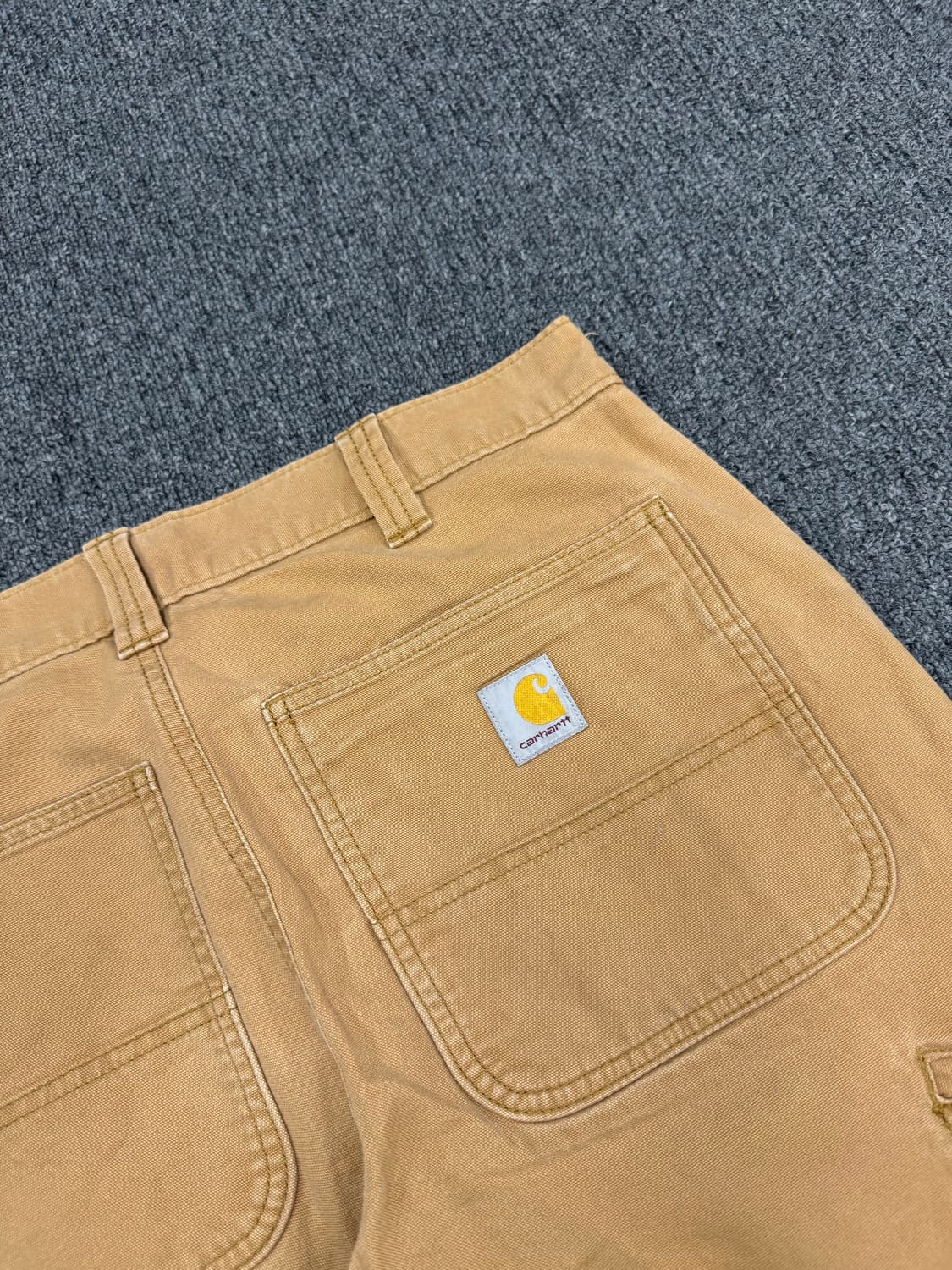 칼하트 빈티지 베이지 더블니 워크팬츠 상품이미지8