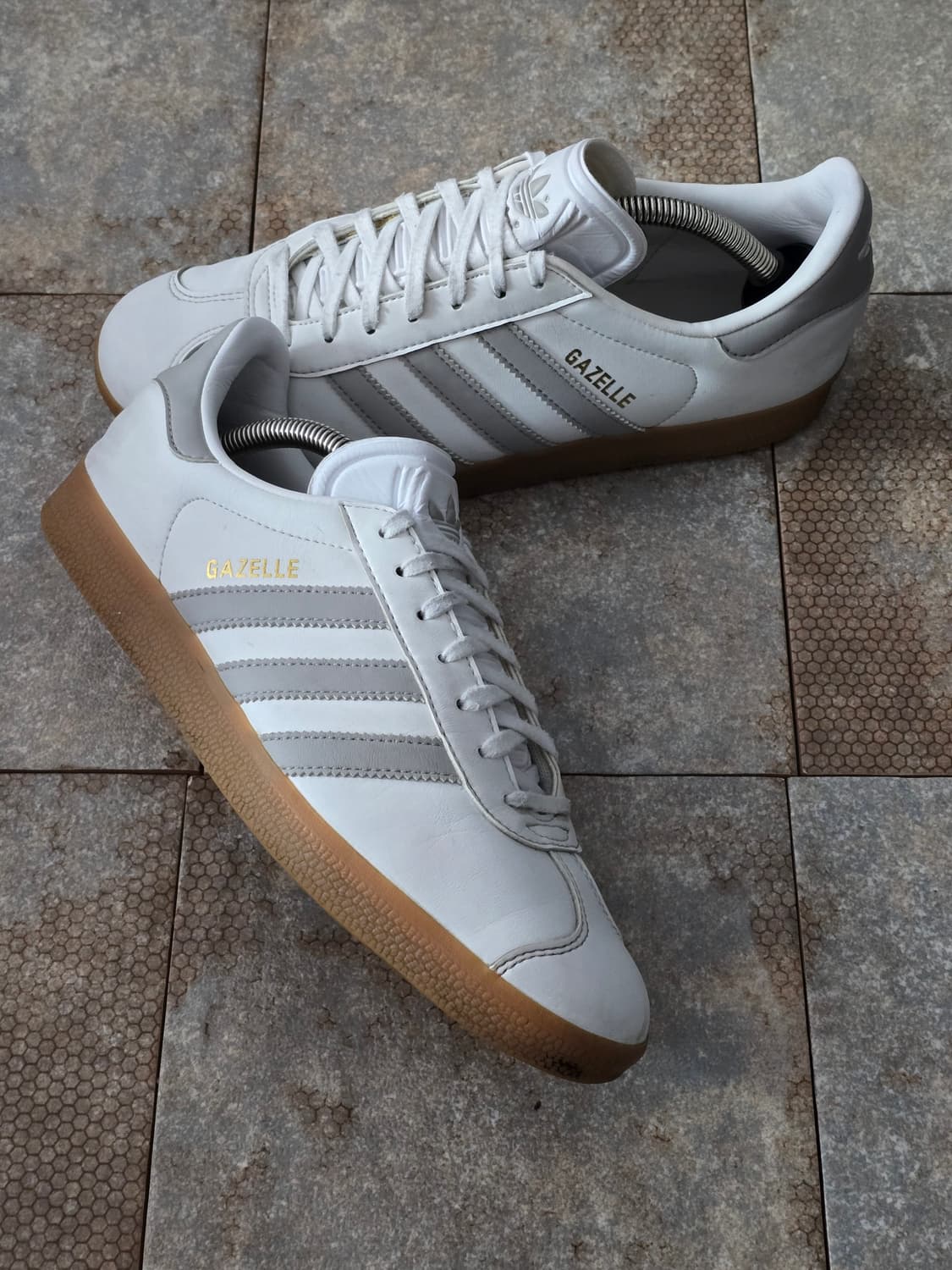 (250)아디다스 가젤 화이트 그레이  상품이미지7