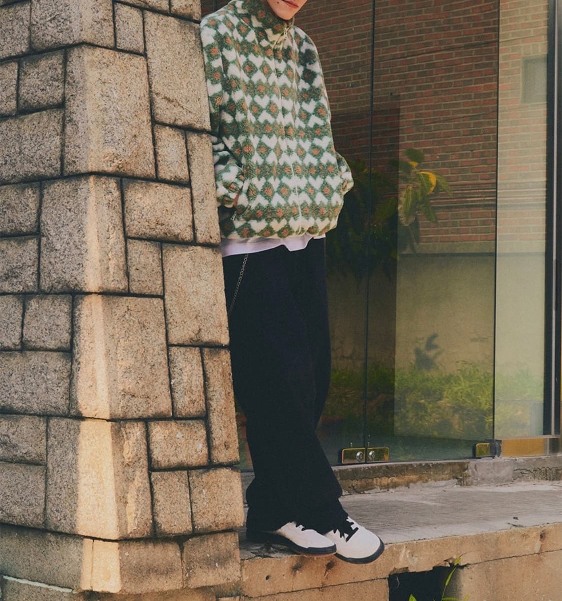 비전스트릿웨어 플리스 자켓 그린 상품이미지2