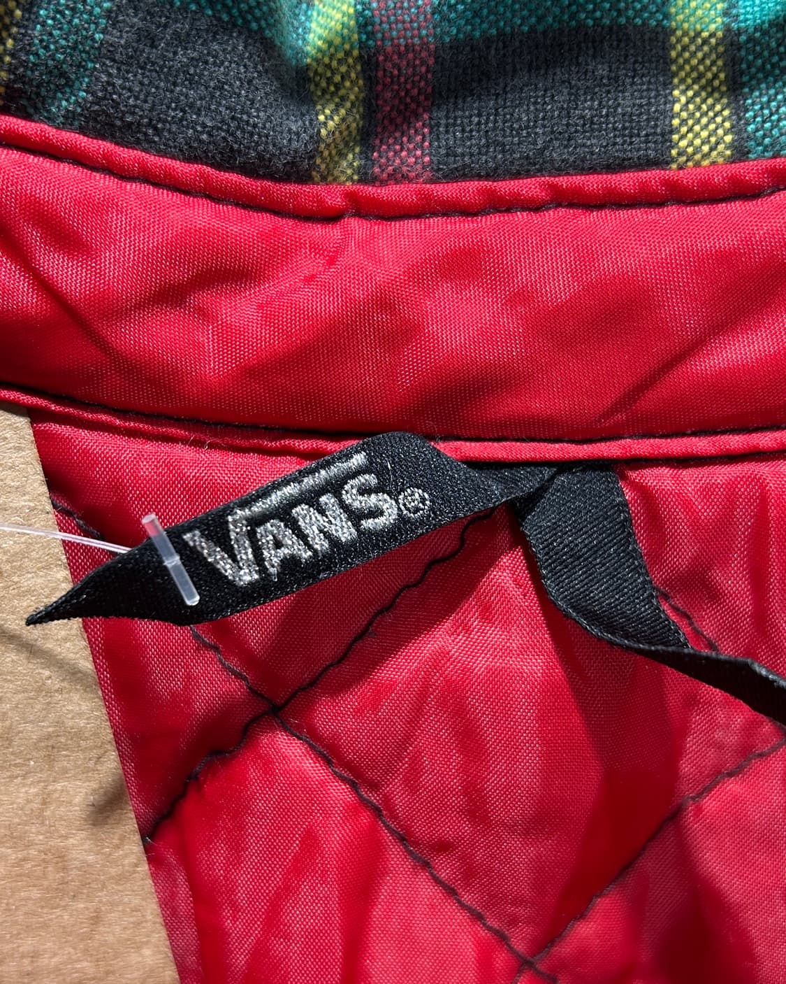 XL 반스 퀼팅 안감 체크패턴 자켓 상품이미지5