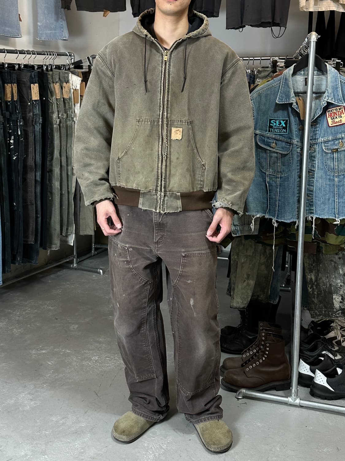 00’s OG 칼하트 J68 액티브 자켓 칼하트 CHT 후드 자켓 상품이미지10