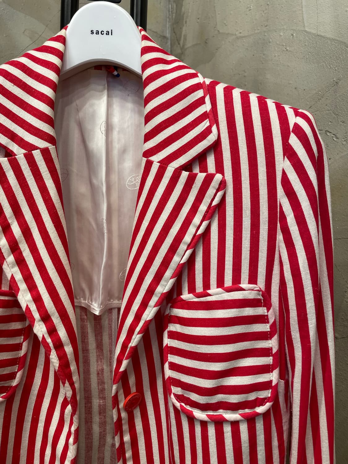 카스텔바작 이태리 린넨 비스코스 레드 자켓 66 상품이미지4