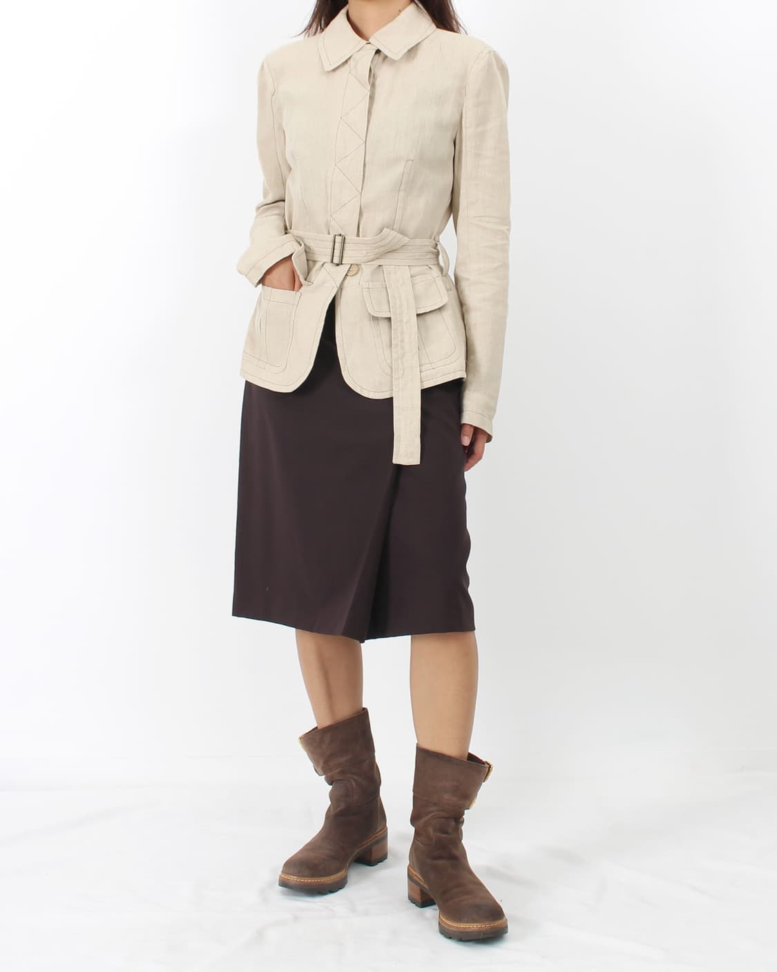 막스마라 막스 앤 코 린넨 스티치 자수 자켓 상품이미지8