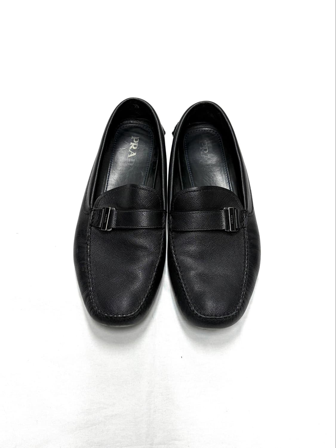 Prada Saffiano Leather Driving Shoes 상품이미지1