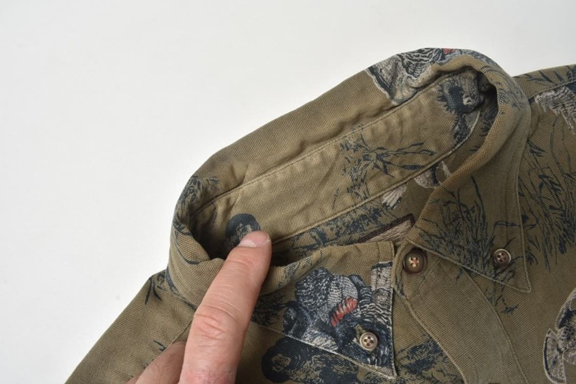 90S 빈티지 헌팅 셔츠 남방 XL N1283 상품이미지8