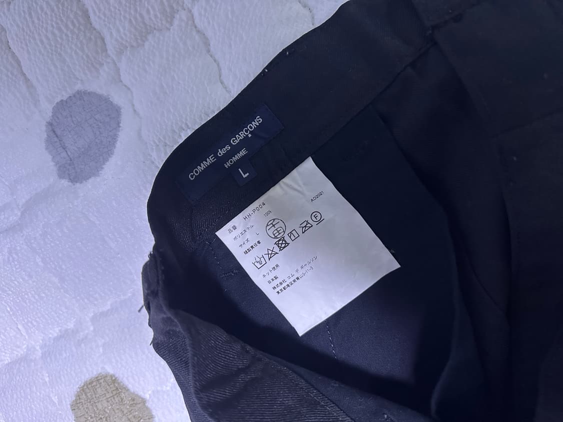 [L] 꼼데가르송 옴므 플리츠 트라우저 상품이미지4