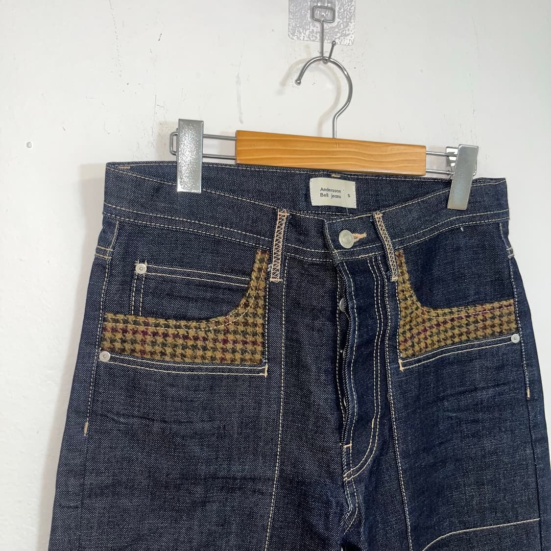 Andersson Bell Moon Wool Patch Jeans 상품이미지4