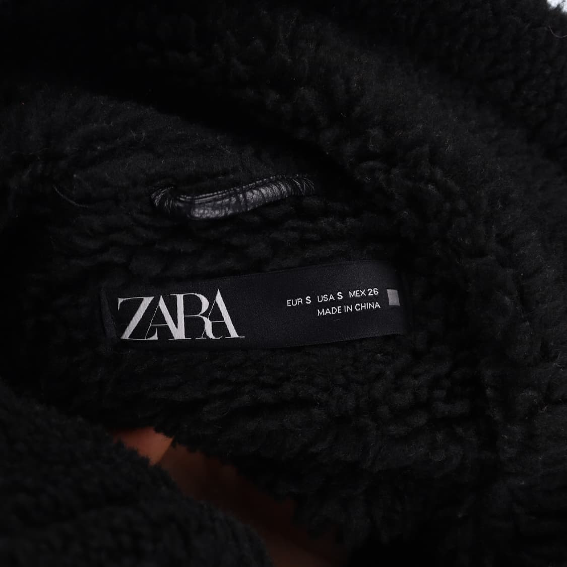 [US S] 자라 여성 블랙라벨 스웨이드 무스탕 자켓 3841 상품이미지6