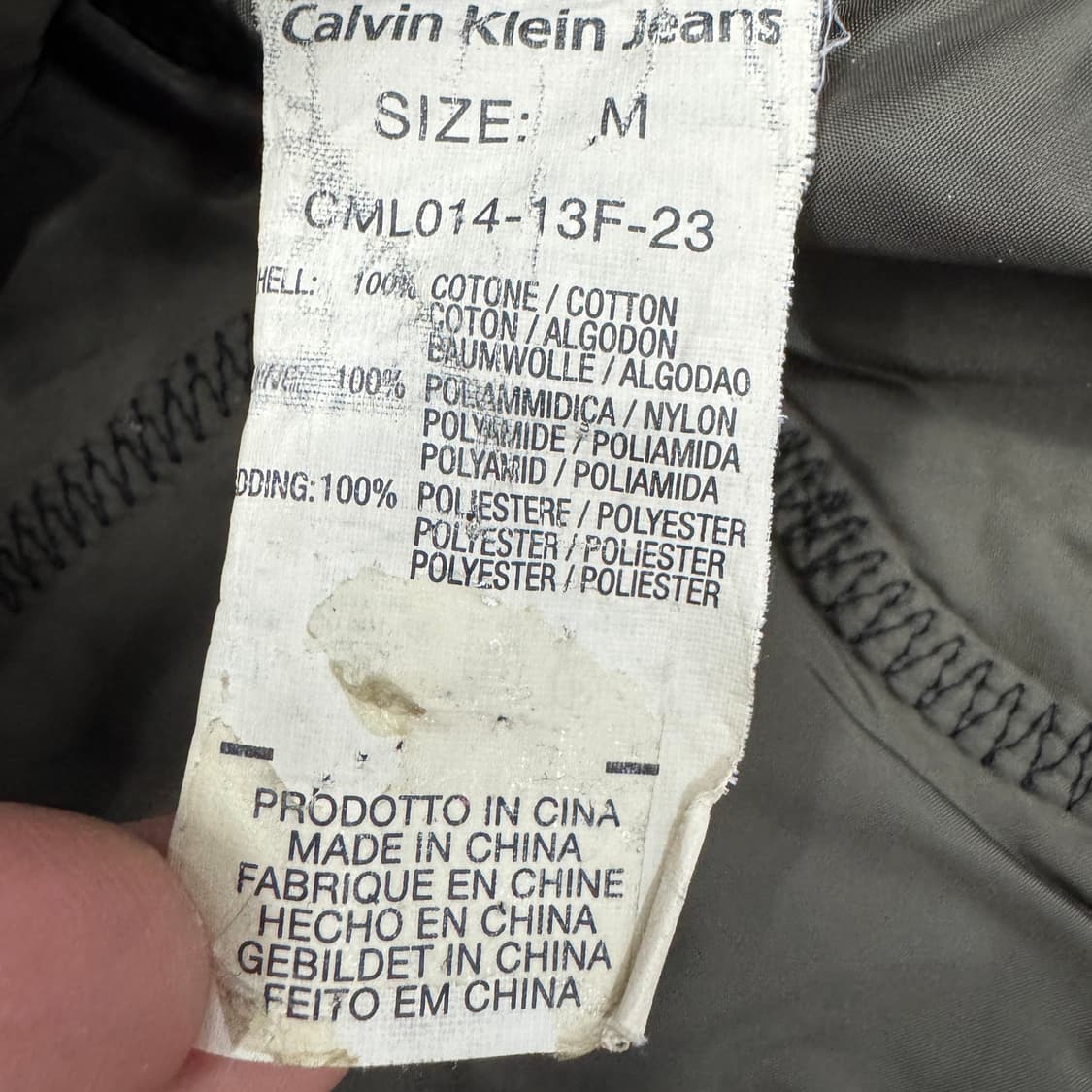 캘빈클라인 Y2K 투포켓 코튼 바이커 집업 자켓 상품이미지8