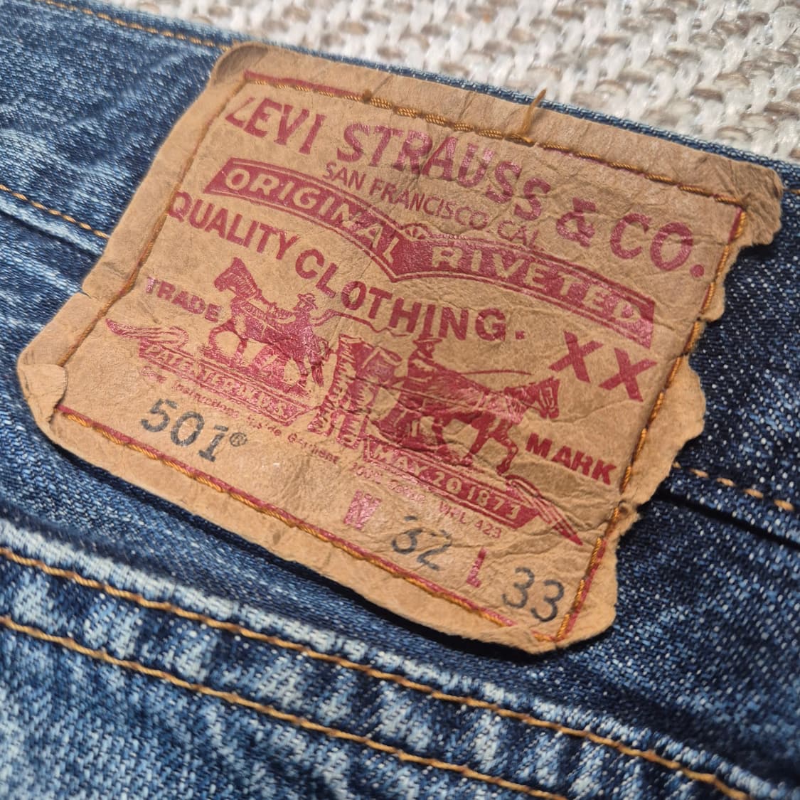 리바이스 501 32/33 ( p32 ) 상품이미지5