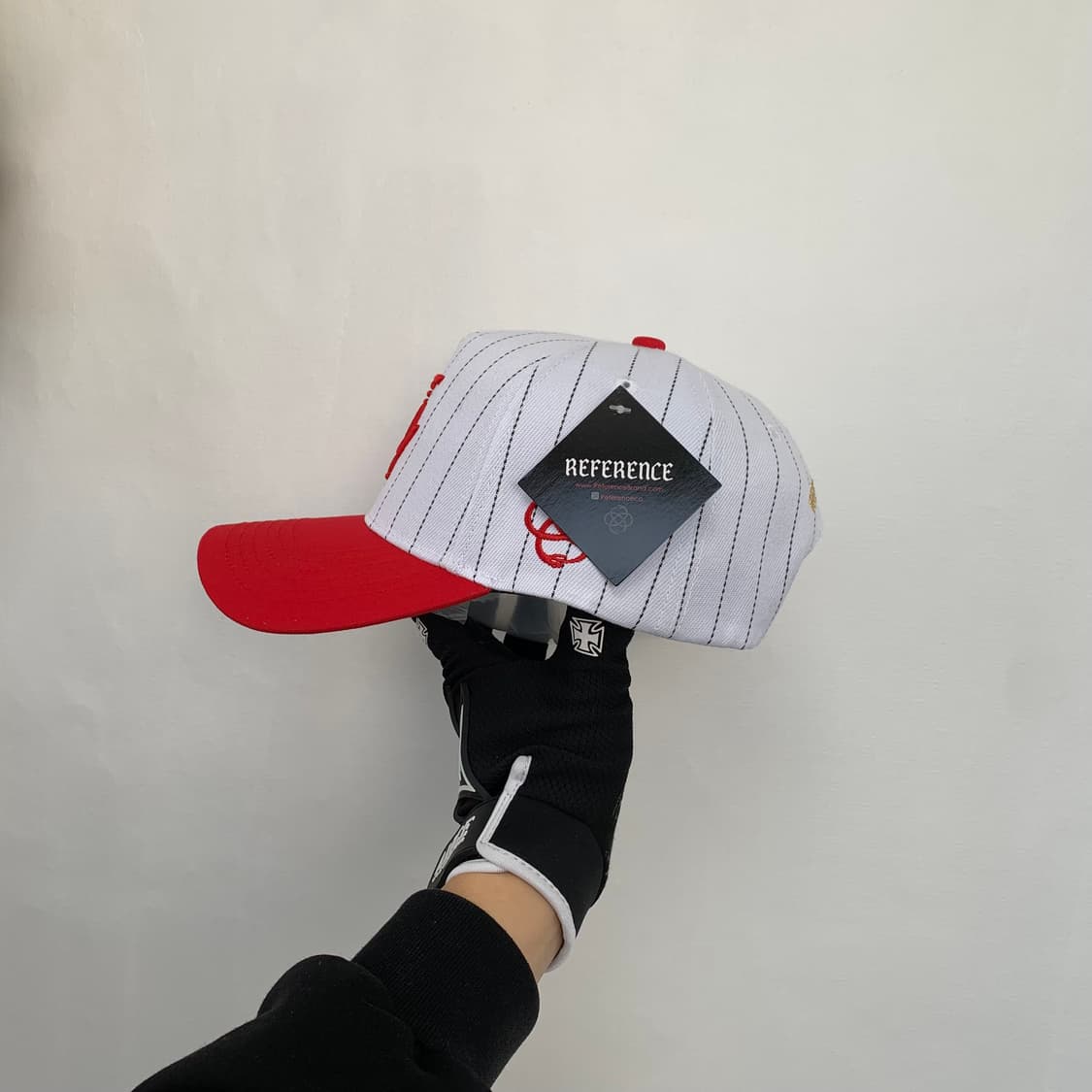 새상품 Reference 브랜드 한정판 LA 스트라이프 스냅백 모자 상품이미지3