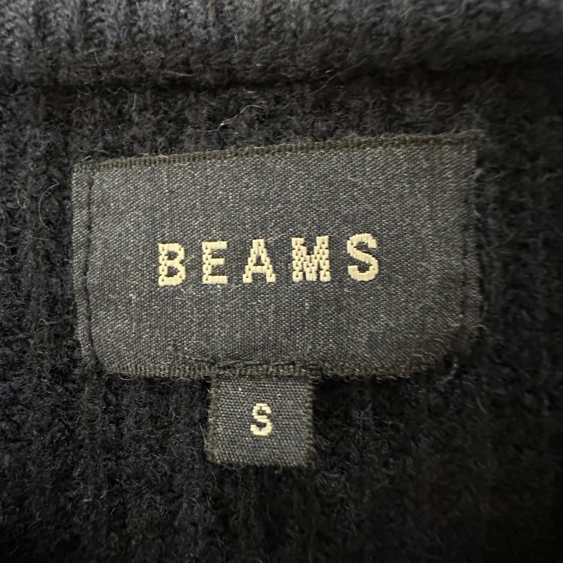 BEAMS knit sweater navy 상품이미지4