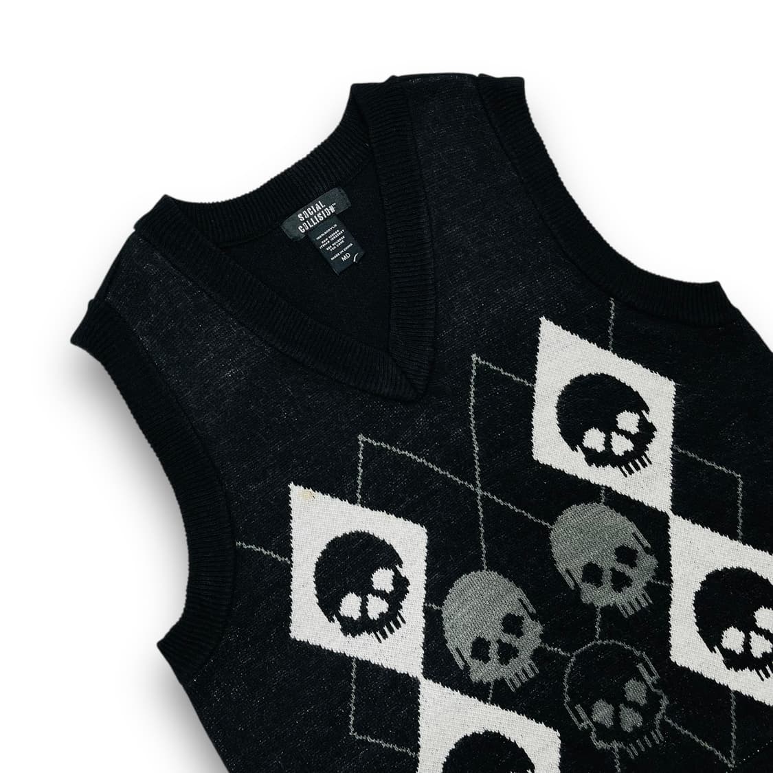 Social Collision skull Sweater Vest 상품이미지2