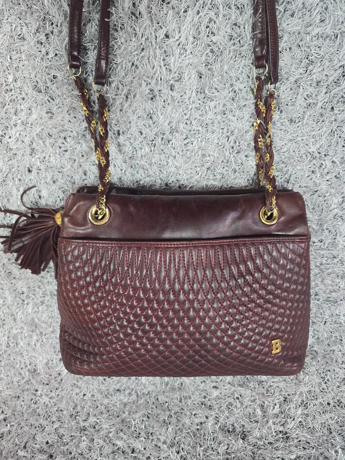 발리 레더 퀼팅 숄더백 상품이미지1