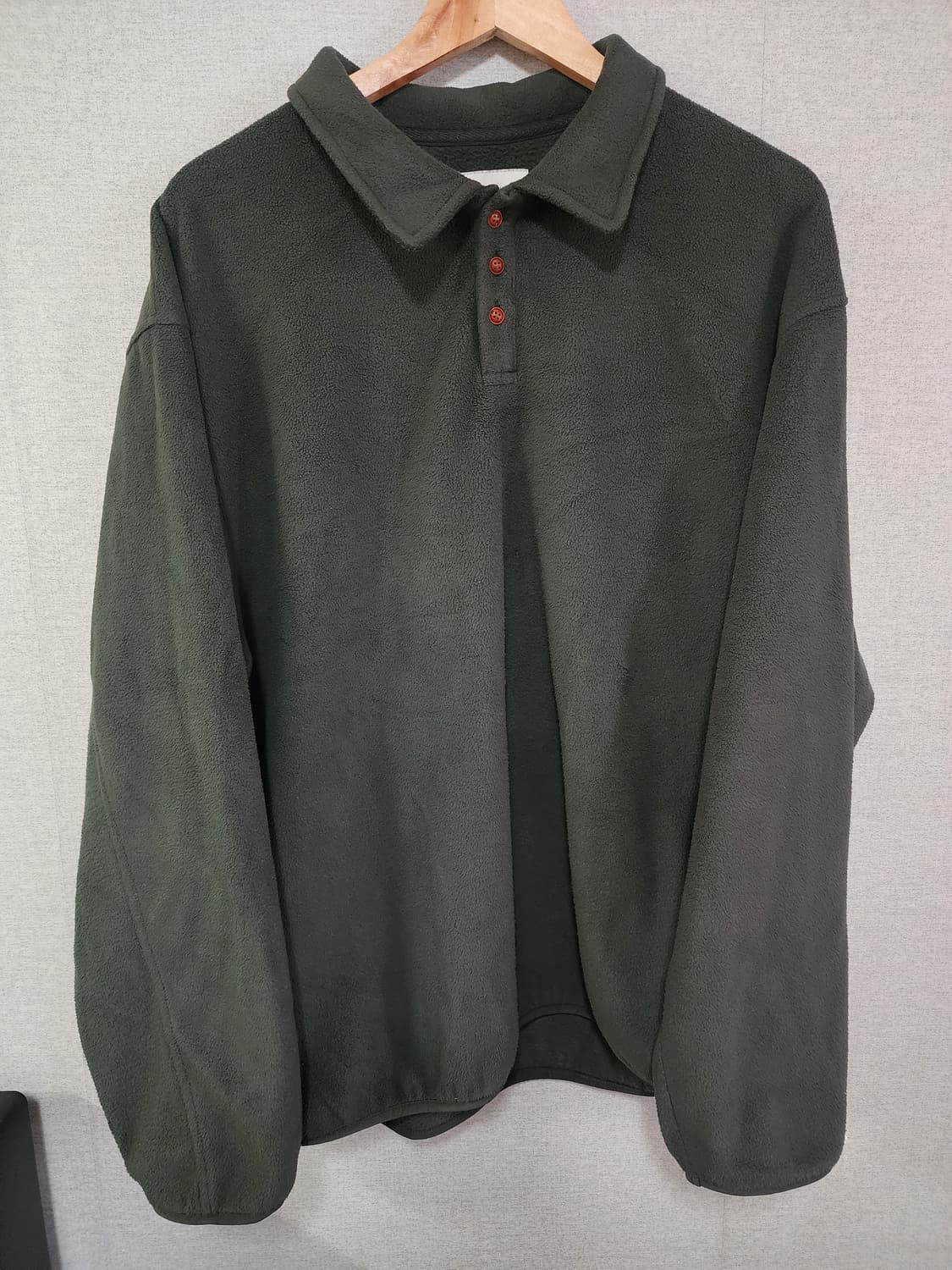 [3] 퍼렌 카라 플리스 올리브 상품이미지1