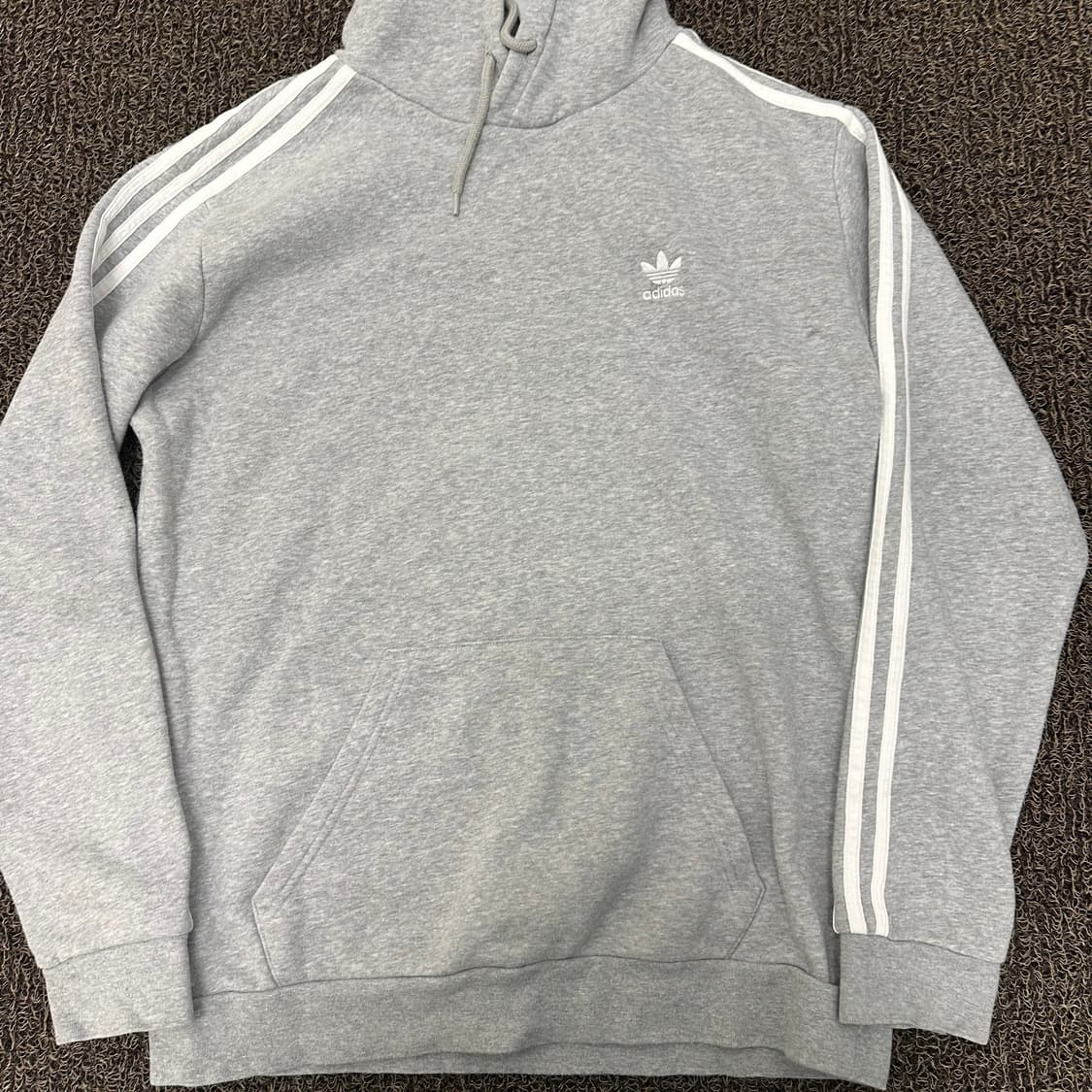 아디다스 삼선 후드티 그레이 XL 상품이미지3