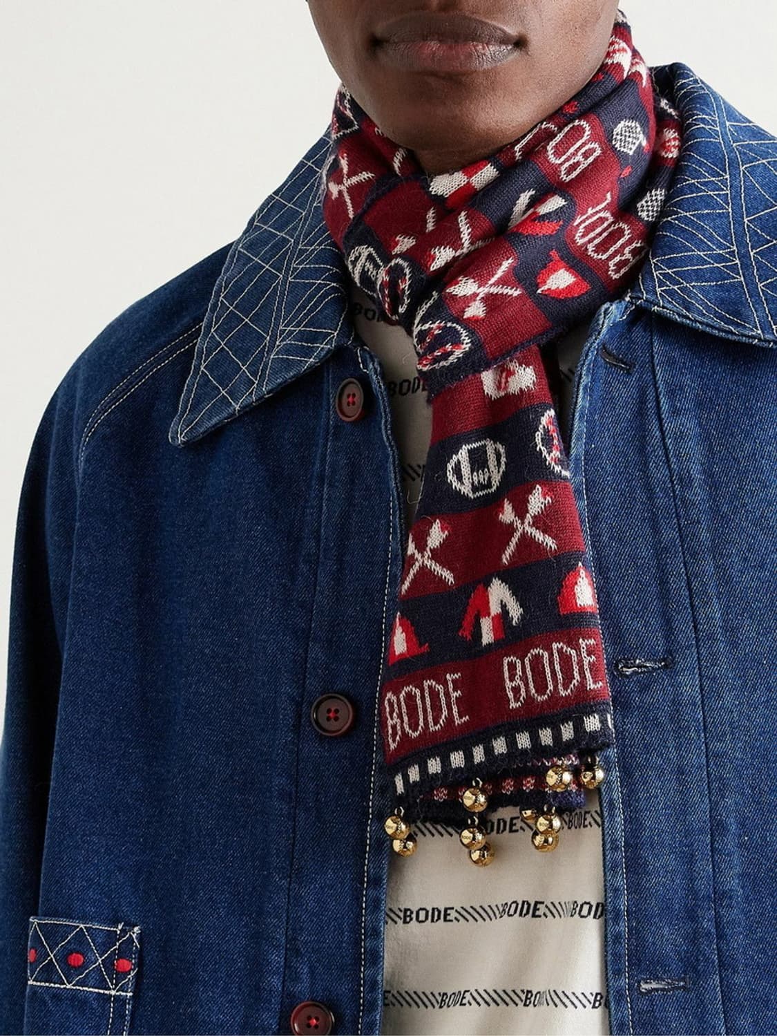 보디 BODE Sporying jacquard 머플러 상품이미지2