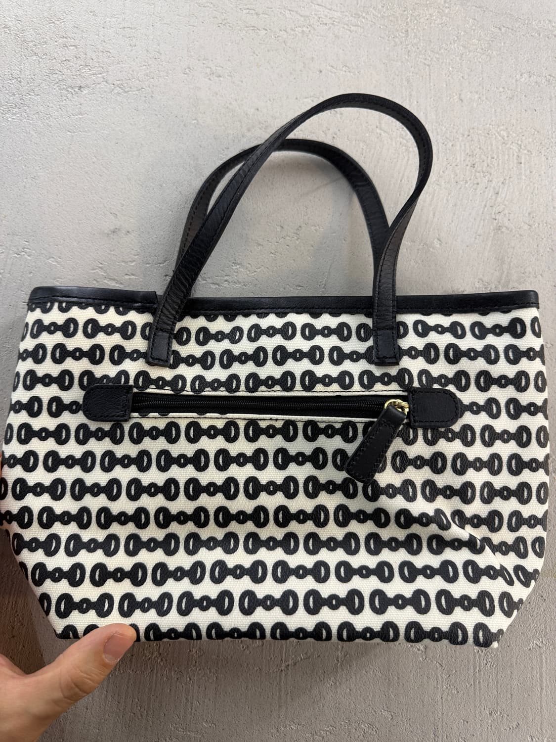 PEARLY GATES 토트백 블랙/화이트 상품이미지3