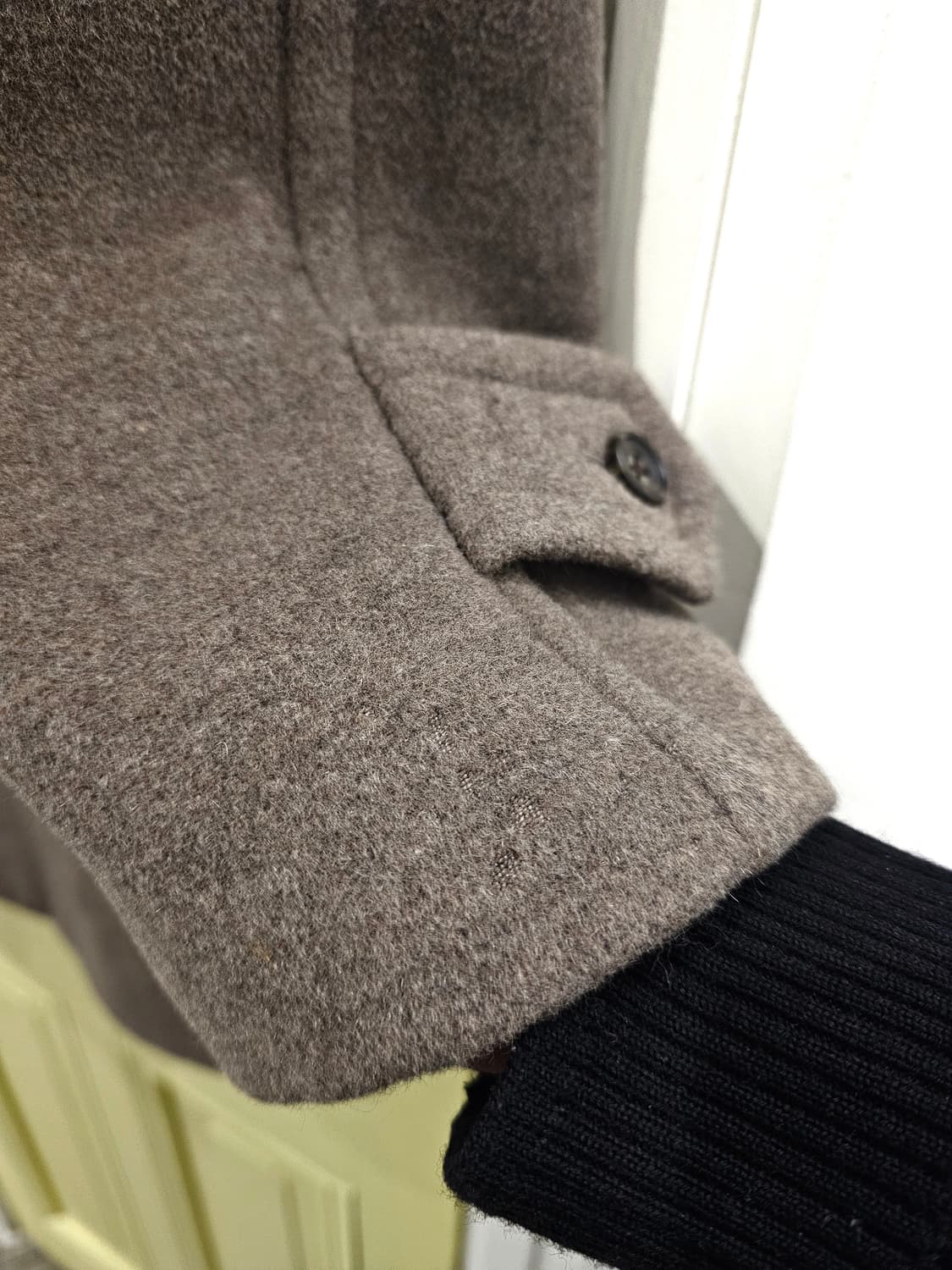 Balestrino 브라운 토프 앙고라 램스 미들코트 상품이미지9