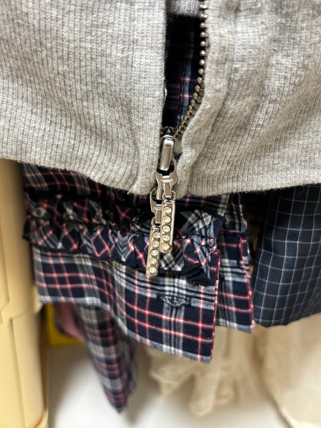 핑키앤다이안 그레이 후드자켓 갸루 상품이미지3