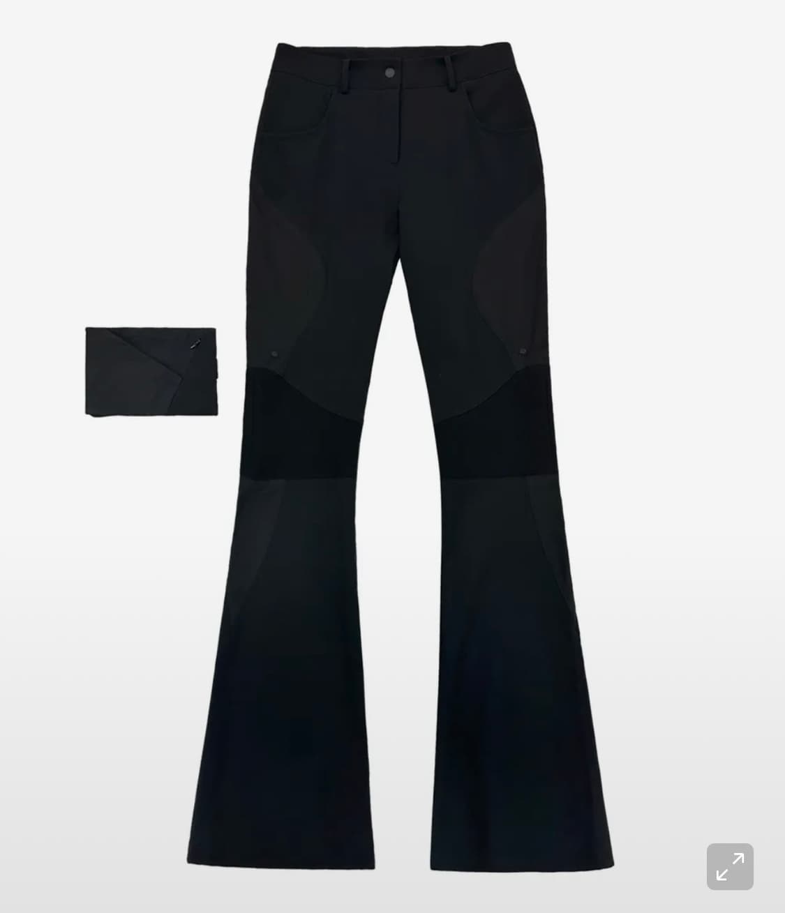 OJOS Detachable Pouch Nylon Pants Black 상품이미지1
