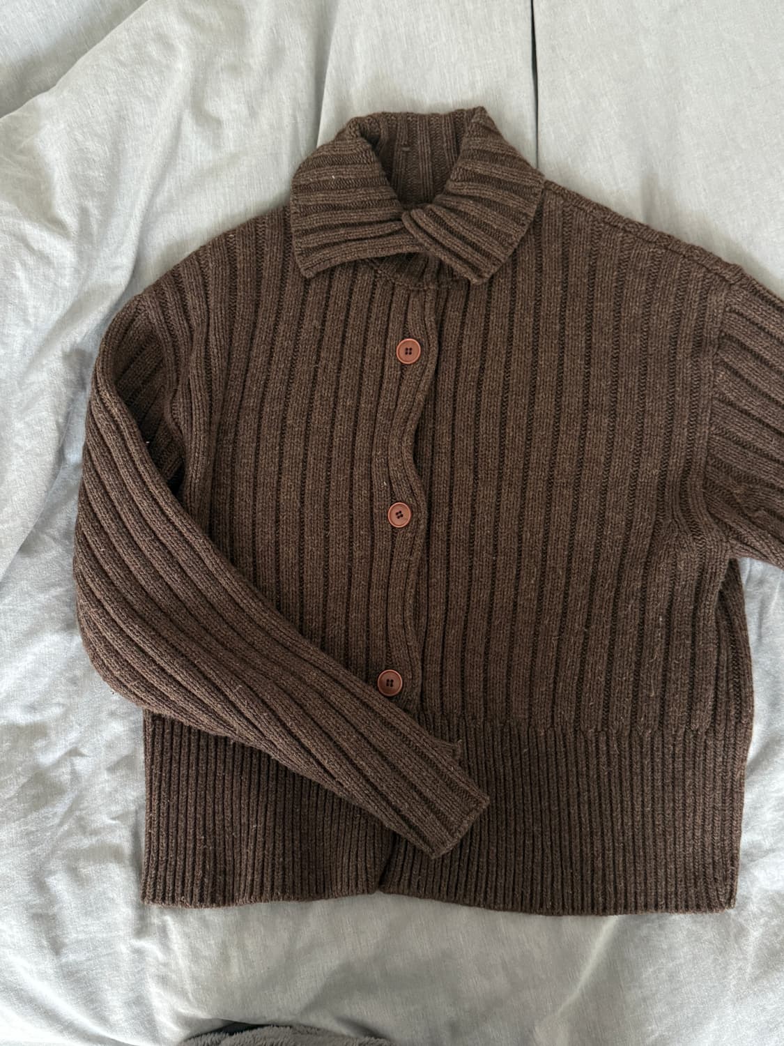 브라운 가디건 상품이미지1