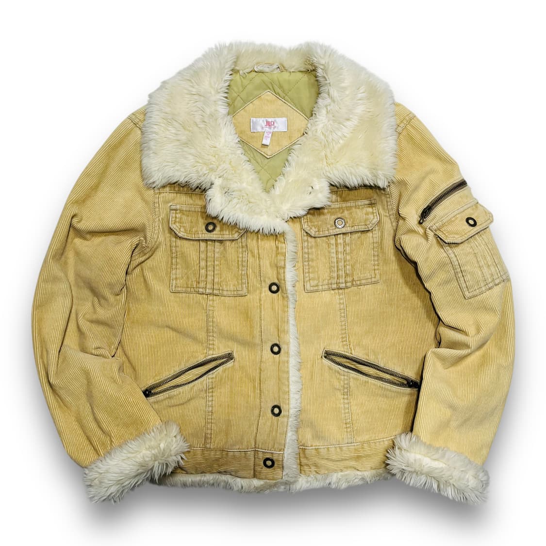 JLO Fur Sherpa Trucker Corduroy Jacket 상품이미지2