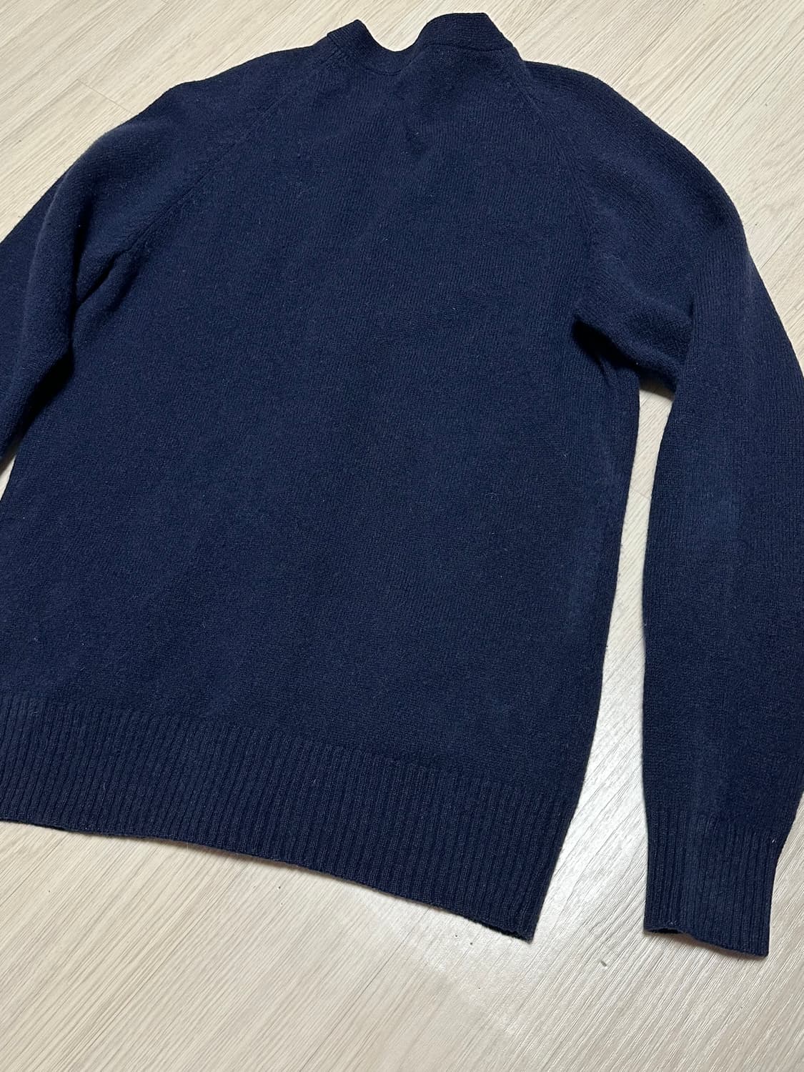 라코스테 LACOSTE 브이넥 울 가디건 네이비 상품이미지4