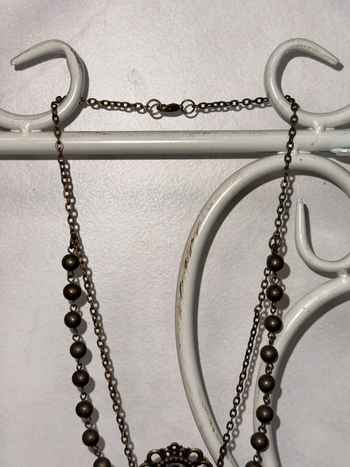 Bold antique beads chain layered 목걸이 상품이미지2