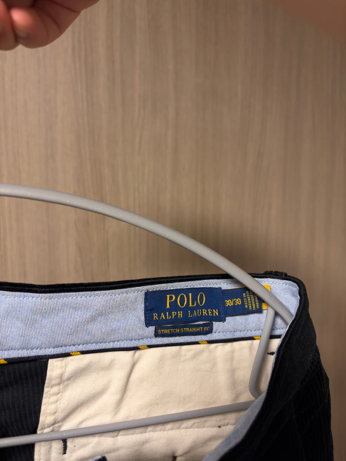 [30] 폴로 24fw 스트레치 스트레이트핏 코듀로이 팬츠 블랙 상품이미지3