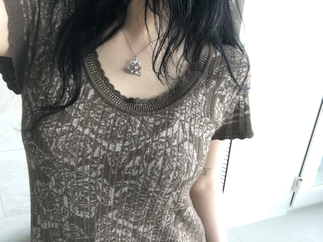 axes femme) floral knit dress 상품이미지2
