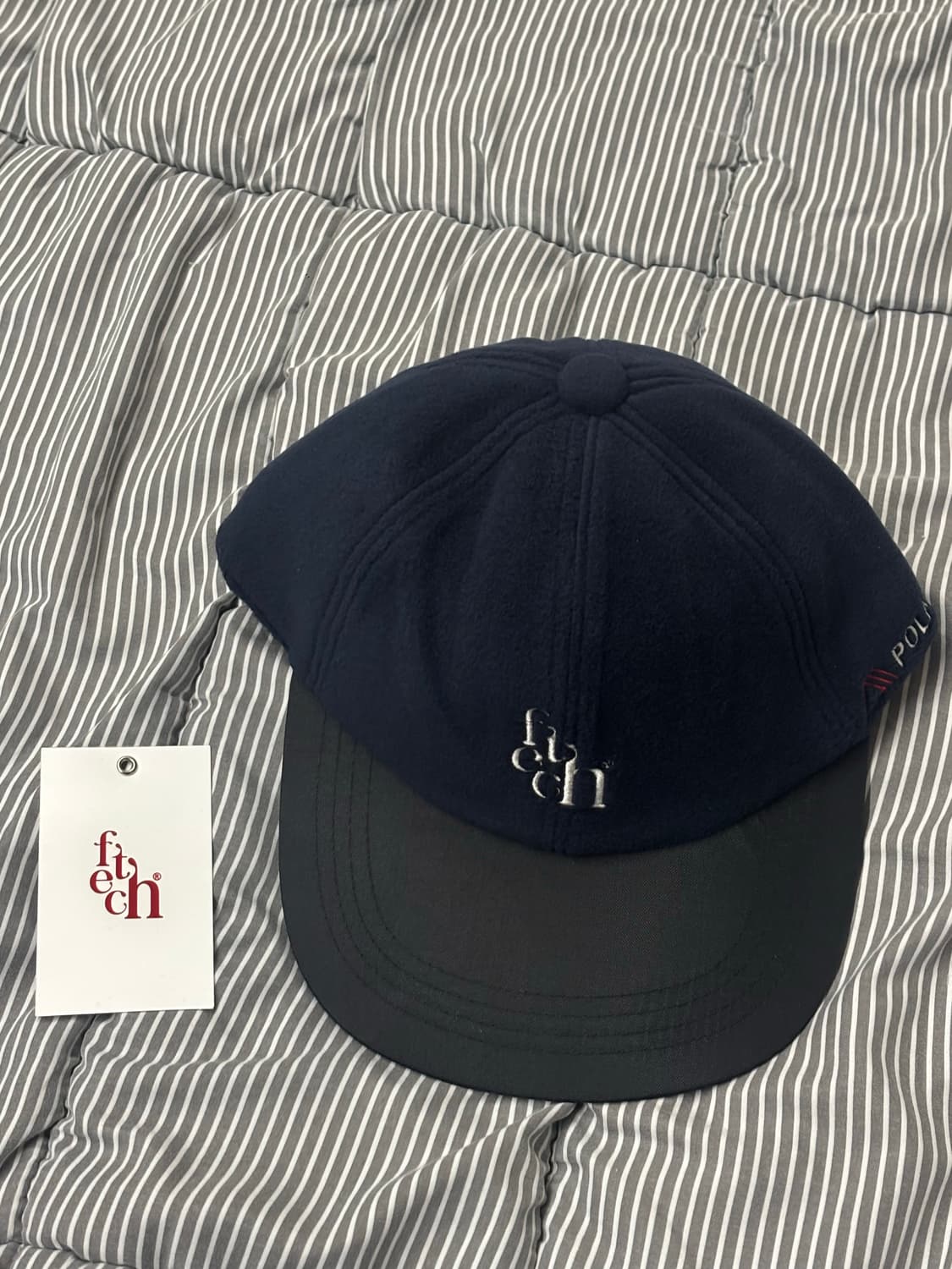 Fecth 페치 폴라텍 로고 캡 네이비 상품이미지3