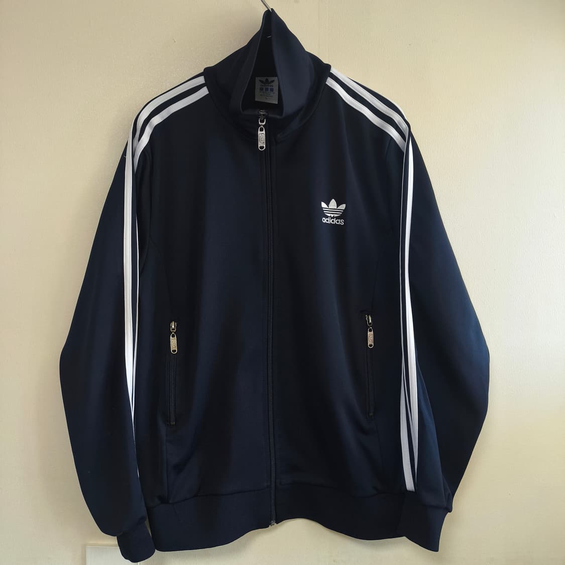 [L] 90s 데상트 아디다스 파이어버드 네이비 트랙탑 져지 상품이미지2