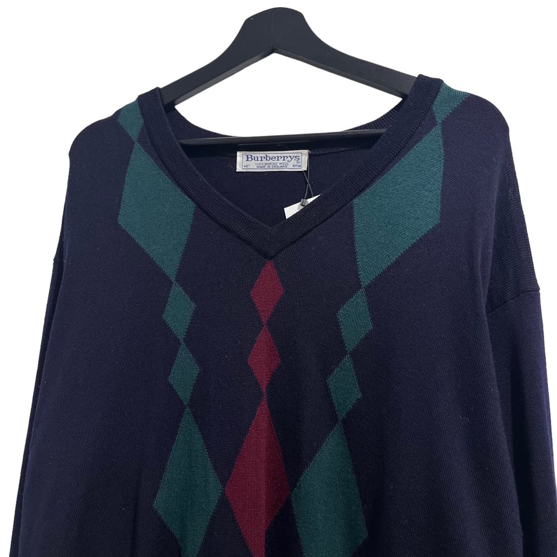 버버리 아가일 브이넥 니트 상품이미지4