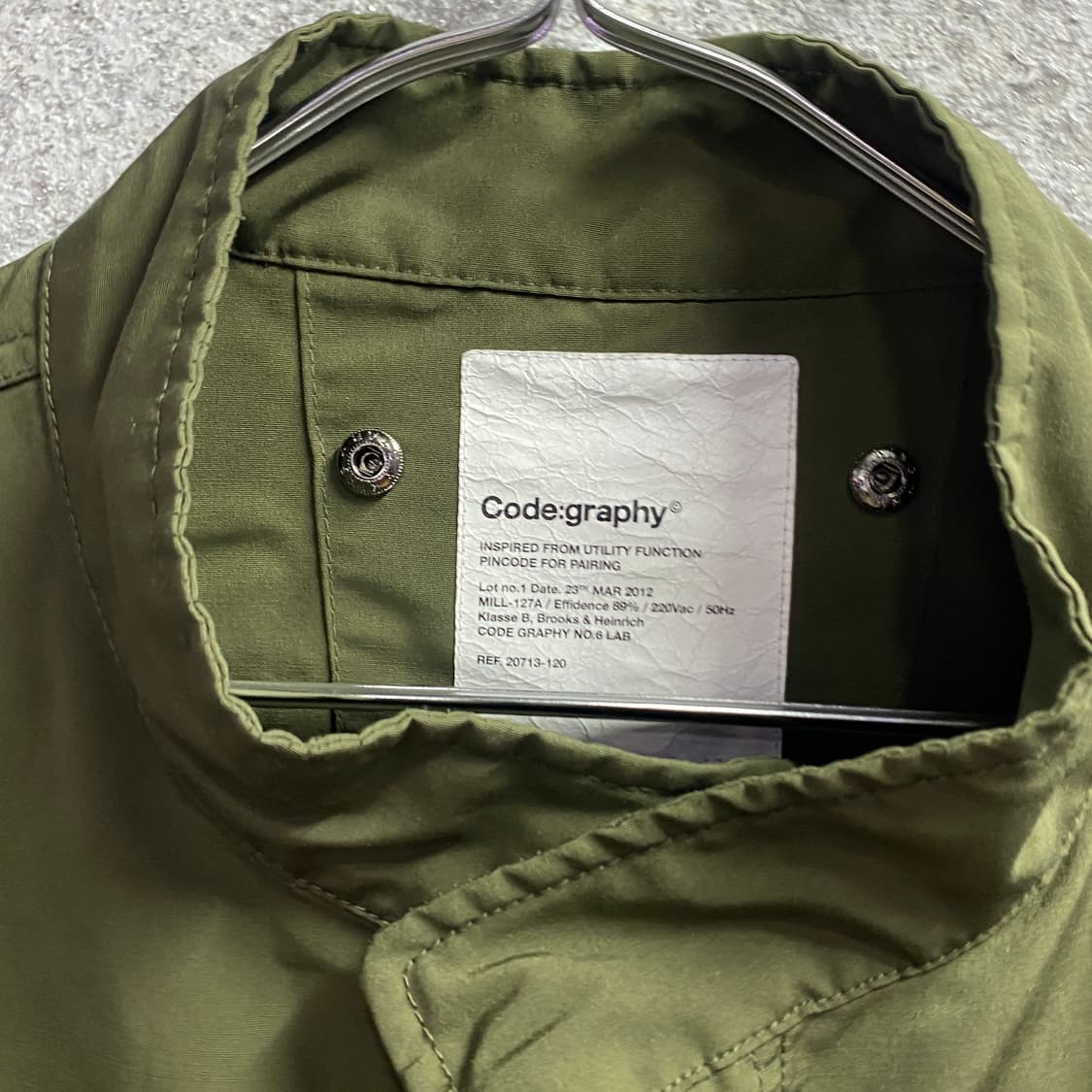 코드그라피 스트링 카키 피쉬테일 B4396 상품이미지3