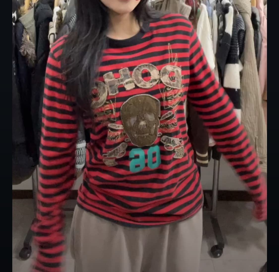 Dohc 독 스트라이프 롱슬리브 상품이미지1