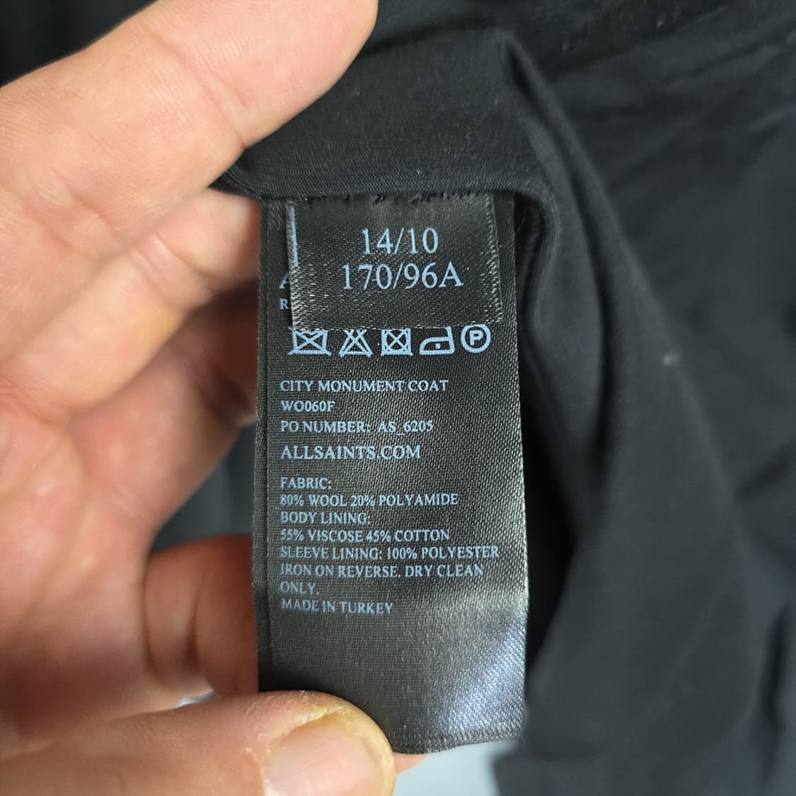 올세인츠(AllSaints) 시티 모뉴먼트 코트 42 상품이미지8