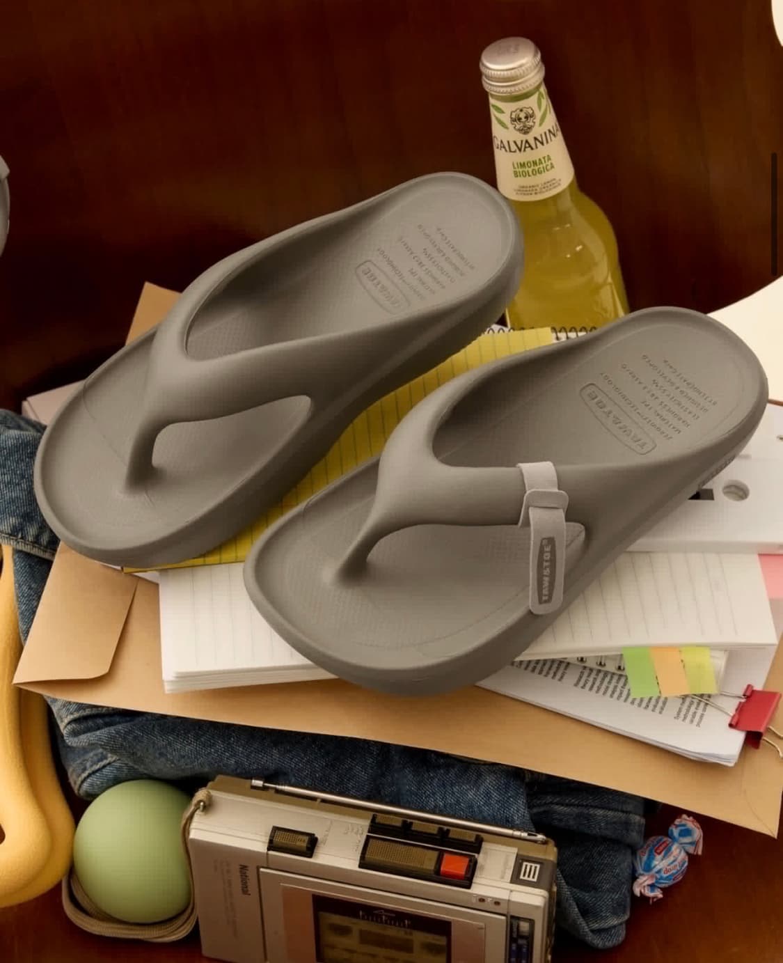 TAW&TOE 토앤토 조리 슬리퍼 그레이 새상품 택ㅇ 상품이미지1