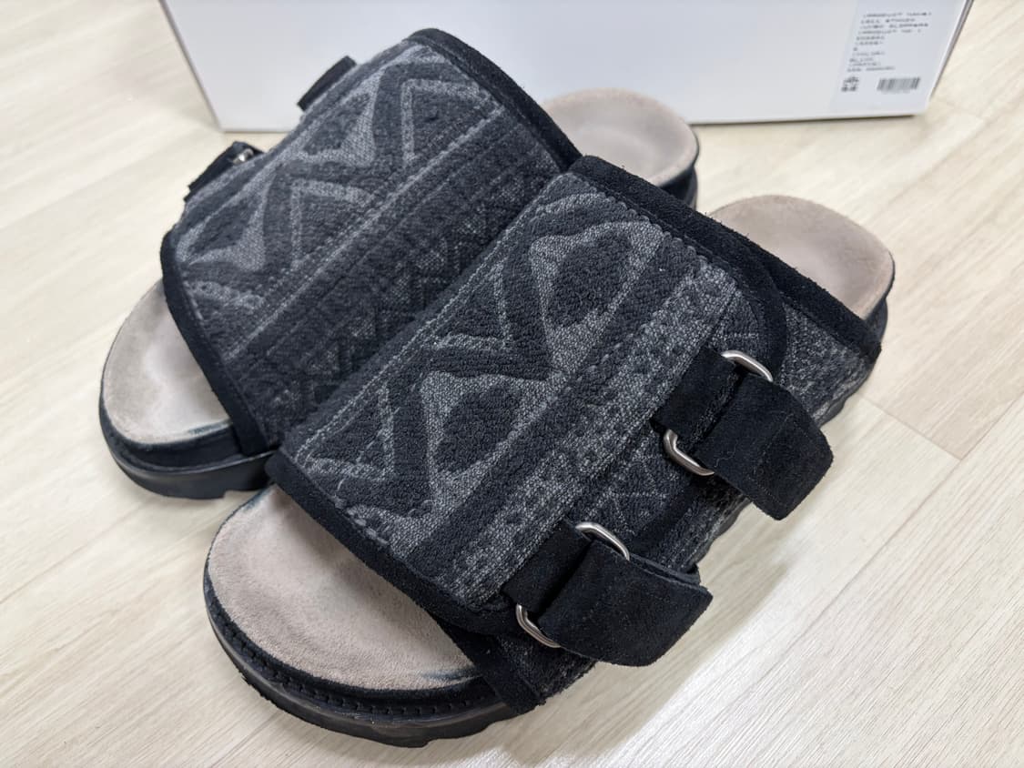 [2] 폴리테루 1011 에스닉 점보 슬리퍼 블랙 상품이미지1