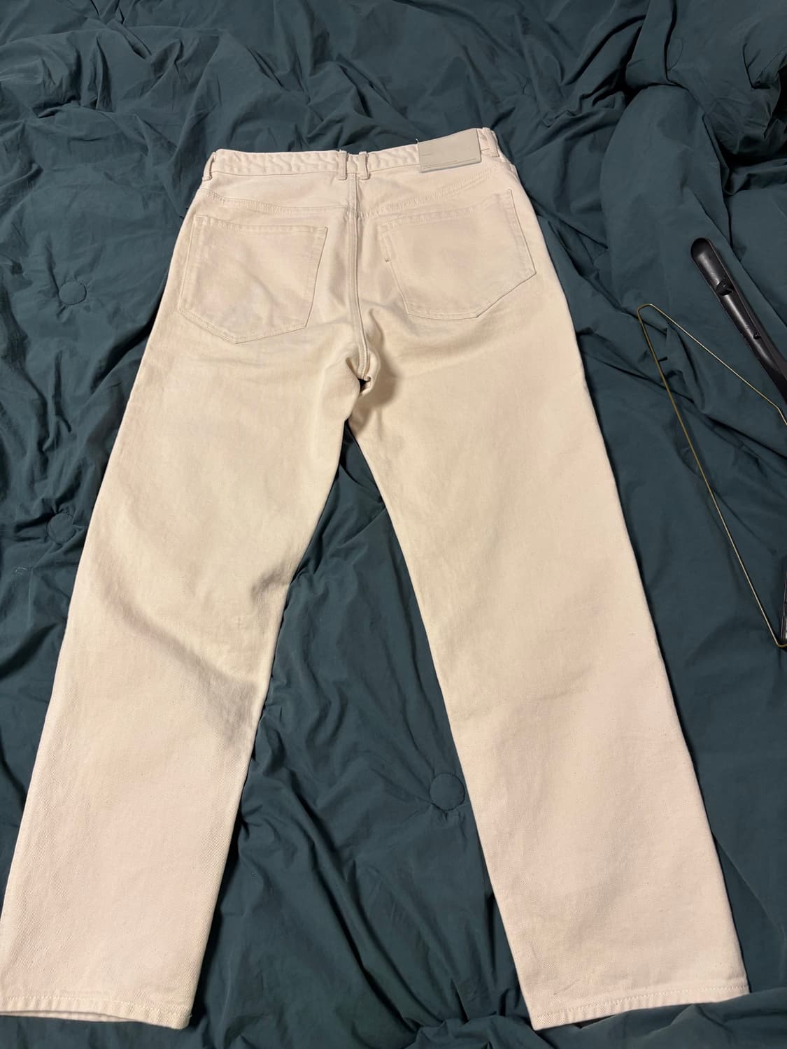 포터리 원워시드 와이드 데님 내추럴 화이트 2size 상품이미지3