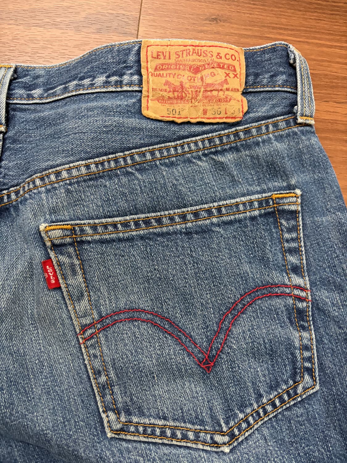 빈티지 리바이스 501 W36 L34 상품이미지3