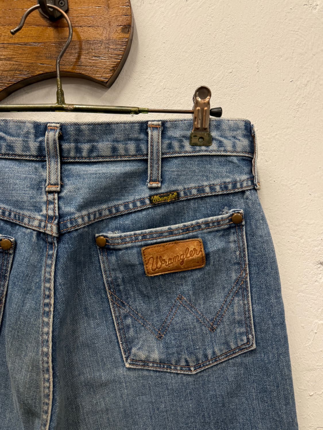 30) JAPAN Wrangler Mid Blue Straight Den 상품이미지3