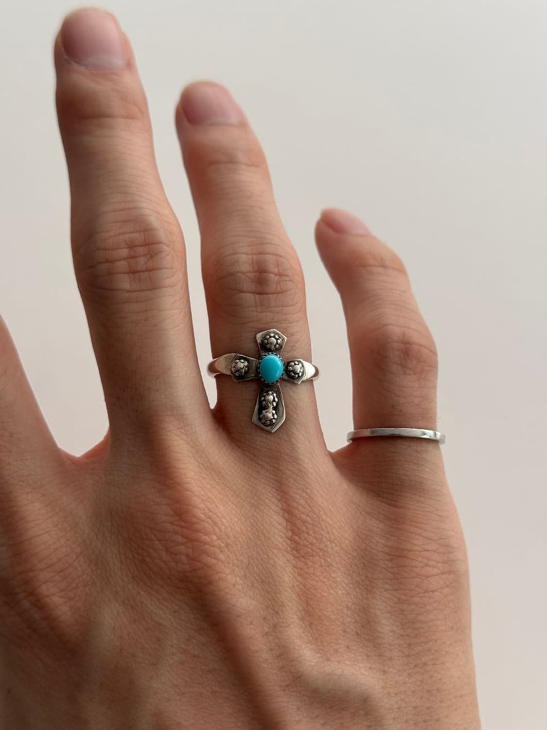 TURQUOISE RING 십자가 터키석 반지 상품이미지2