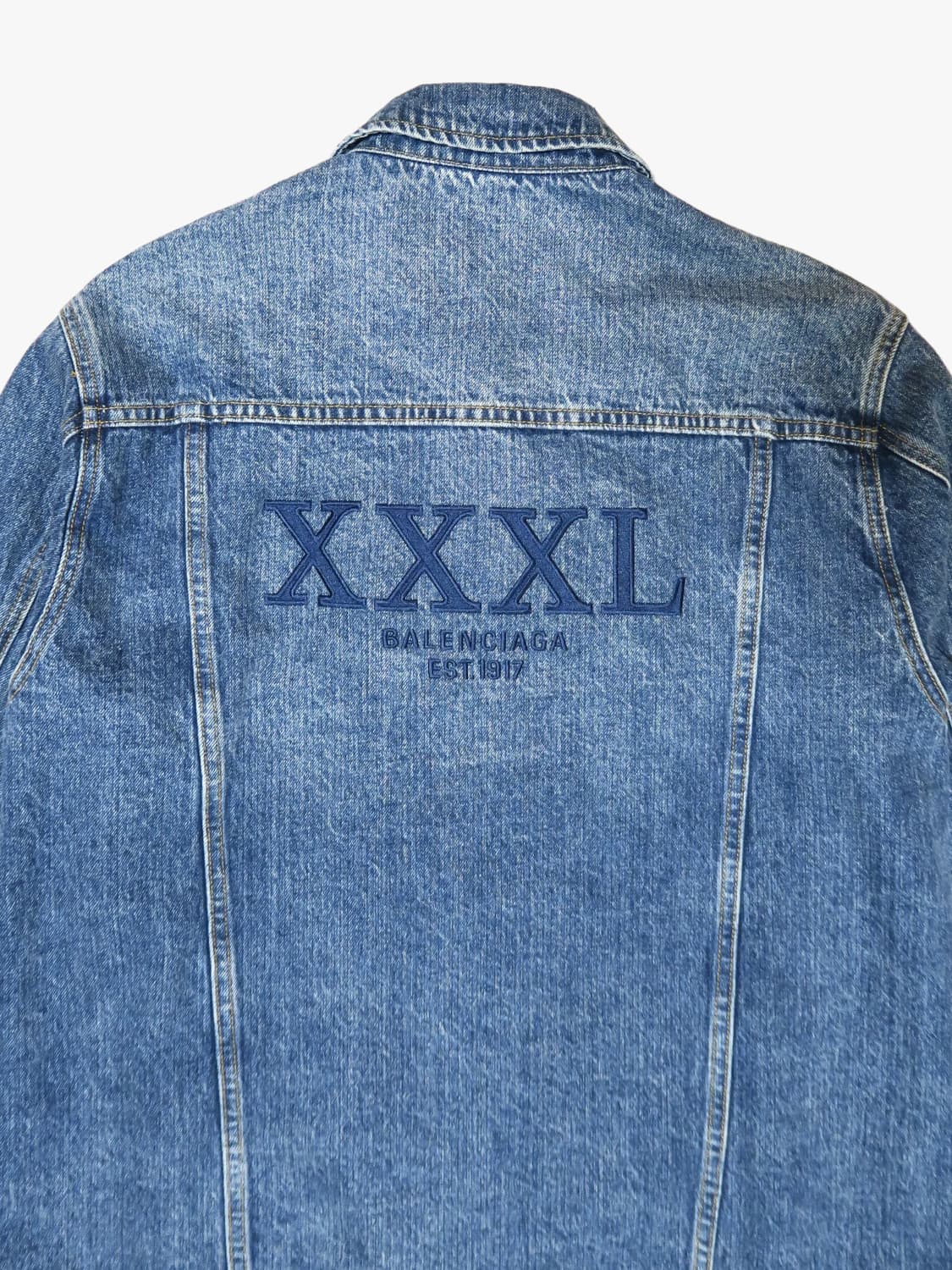 발렌시아가 데님 청자켓 3XL 상품이미지6