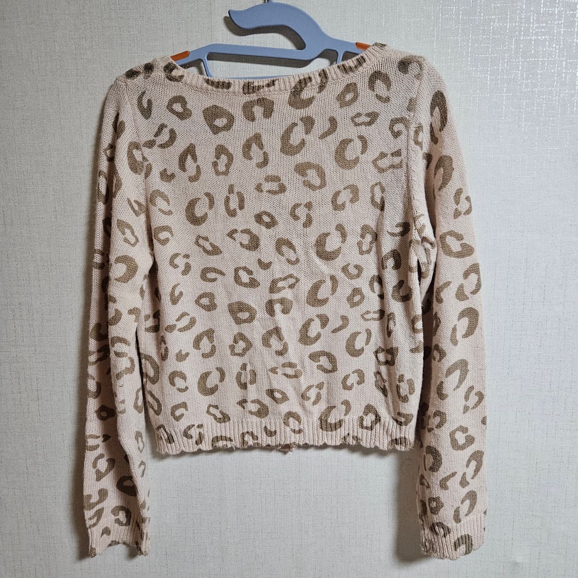 리즈리사 핑크 호피 가디건 라떼갸루 LIZLISA 상품이미지5