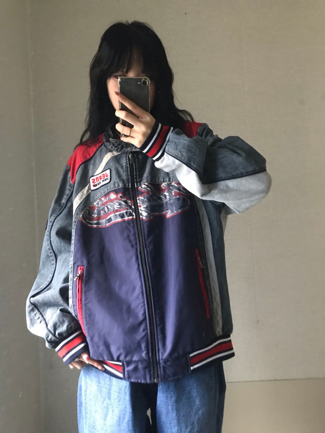 푸부 00s 데님 빅로고 자켓 상품이미지5