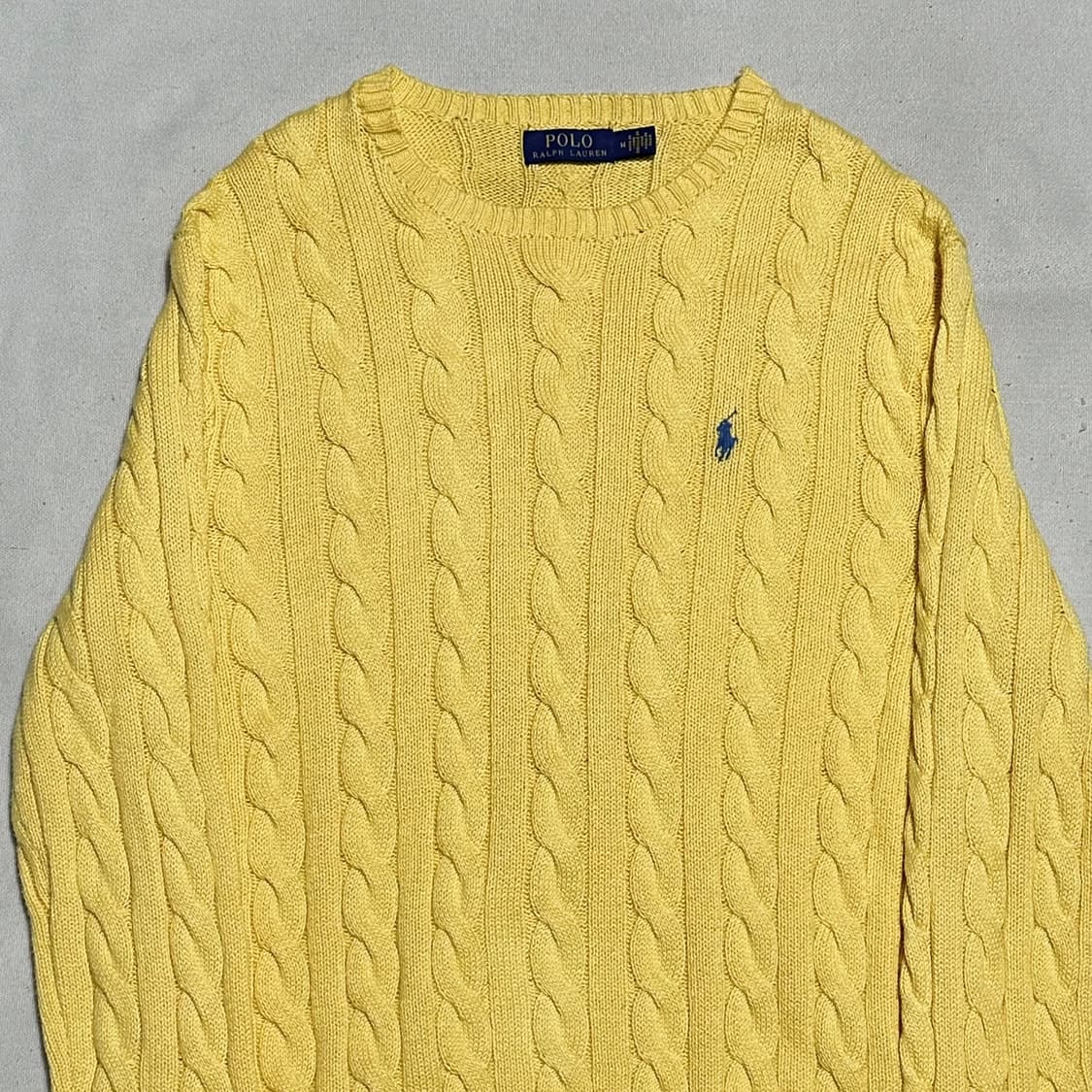 M 폴로랄프로렌 옐로우 케이블 니트 상품이미지1