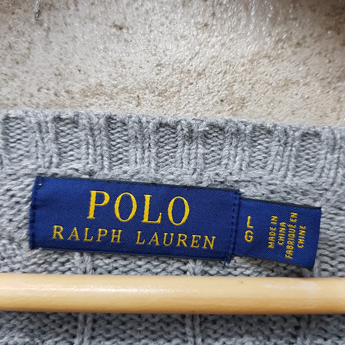 폴로 랄프로렌 꽈배기 니트 L사이즈 상품이미지3